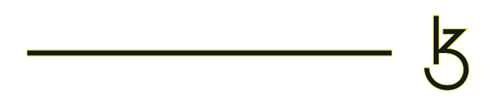 Modern minimalist monogram logo featuring a stylized lowercase “k” and curved “z” combined into a sleek black geometric symbol on a transparent background. 